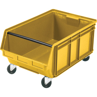 Mobile Giant Stacking Bin, 11-7/8" H x 18-3/8" W x 29" D, 150 lbs. Capacity, Yellow Cantin et fils