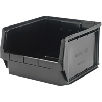 Contenant empilable, 18,375" la x 18,375" p x 11,875" h, Noir Cantin et fils
