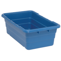 Bacs empilables en crois&eacute;, 16" la x  p x 8,5" h, Bleu Cantin et fils