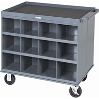 Postes/chariots de travail robustes &agrave; 2 c&ocirc;t&eacute;s, 1000 lb Capacit&eacute;, 34" x la, 32" x ha, 24" p, Enti&egrave;rement soud&eacute; Cantin et fils