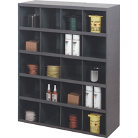 Armoires pour bacs de rangement, Acier, 20 tiroirs, 33-3/4" x 12" x 42", Gris Cantin et fils