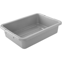 Bus/Utility Boxes - Grey, 5" H x 15" D x 20" L, Plastic, Grey Cantin et fils