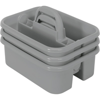 BOITE RANGEMENT,OUTILS,18 1/4X13 3/4X8 3/4,GRIS, 8-3/4" x 13-3/8" x 13-3/8", Gris Cantin et fils