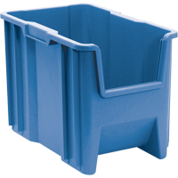 Contenants &agrave; empiler g&eacute;ants, 10,875" la x 17,5" p x 12,5" h, Bleu Cantin et fils