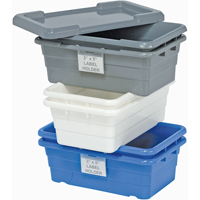 Bacs empilables en crois&eacute;, 16" la x  p x 8,5" h, Blanc Cantin et fils