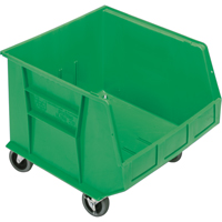 Bac mobile, 14" ha x 16-1/2" la x 18" p, Capacit&eacute; de 75 lb, Vert Cantin et fils