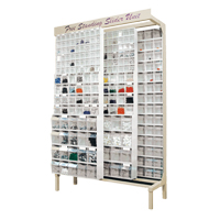 Syst&egrave;me de stockage &agrave; glissi&egrave;re &agrave; bacs basculants autonome, 48" la x 18" p x 77" h, 112 tiroirs Cantin et fils