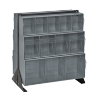 Support pour bacs basculants, 23-5/8" la x 16" p x 28" h, 24 tiroirs Cantin et fils