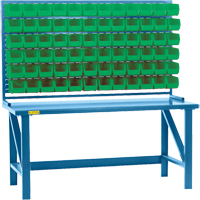 Rayonnage &agrave; persienne avec bacs, 36 bacs, 72" la x 15" p x 40" h Cantin et fils