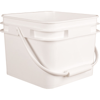 Seau carr&eacute;, Plastique, 2,1 gal. Cantin et fils
