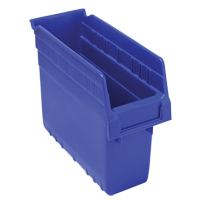 Store-Max Shelf Bins, 4-3/8" W x 8" H x 11-5/8" D, Blue, 44 lbs. Capacity Cantin et fils