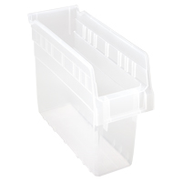 Store-Max Shelf Bins, 4-3/8" W x 8" H x 11-5/8" D, Clear, 44 lbs. Capacity Cantin et fils