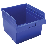 Store-Max Shelf Bins, 11-1/8" W x 8" H x 11-5/8" D, Blue, 44 lbs. Capacity Cantin et fils