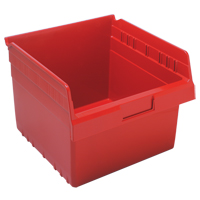 Store-Max Shelf Bins, 11-1/8" W x 8" H x 11-5/8" D, Red, 44 lbs. Capacity Cantin et fils