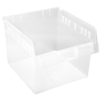 Store-Max Shelf Bins, 11-1/8" W x 8" H x 11-5/8" D, Clear, 44 lbs. Capacity Cantin et fils