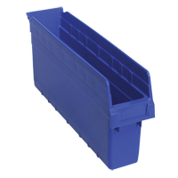 Store-Max Shelf Bins, 4-3/8" W x 8" H x 17-7/8" D, Blue, 56 lbs. Capacity Cantin et fils