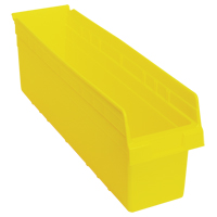 Store-Max Shelf Bins, 6-5/8" W x 8" H x 23-5/8" D, Yellow, 68 lbs. Capacity Cantin et fils