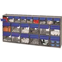 Tilt Bins Unit, 23-5/8" W x 3-5/8" D x 11-1/6" H, 21 Drawers Cantin et fils