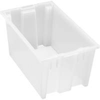 Contenant robuste Stack & Nest, 9" x 11" x 18", Transparent Cantin et fils