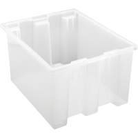 Contenant robuste Stack & Nest, 10" x 15,5" x 19,5", Transparent Cantin et fils