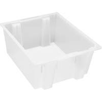 Contenant robuste Stack & Nest, 10" x 19,5" x 23,5", Transparent Cantin et fils