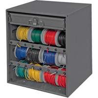 Wire and Terminal Storage Cabinet, Steel, 1 Drawers, 15-9/16" x 11-7/8" x 16-3/8", Grey Cantin et fils