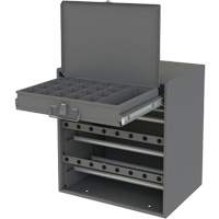 Wire and Terminal Storage Cabinet, Steel, 1 Drawers, 15-9/16" x 11-7/8" x 16-3/8", Grey Cantin et fils