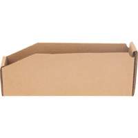 Boîtes profondes en carton ondul&eacute;, 1-15/16" la x 11-1/4" p x 4-1/2" h, Beige Cantin et fils