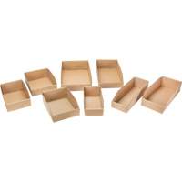Boîtes profondes en carton ondul&eacute;, 11-3/4" la x 17-1/4" p x 4-1/2" h, Beige Cantin et fils