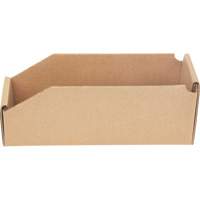 Boîtes profondes en carton ondul&eacute;, 3-3/4" la x 11-1/4" p x 4-1/2" h, Beige Cantin et fils