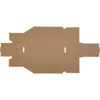 Boîtes profondes en carton ondul&eacute;, 3-3/4" la x 11-1/4" p x 4-1/2" h, Beige Cantin et fils