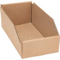 Boîtes profondes en carton ondul&eacute;, 5-3/4" la x 11-1/4" p x 4-1/2" h, Beige Cantin et fils