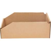 Boîtes profondes en carton ondul&eacute;, 5-3/4" la x 11-1/4" p x 4-1/2" h, Beige Cantin et fils