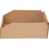 Boîtes profondes en carton ondul&eacute;, 7-5/8" la x 11-5/16" p x 4-1/2" h, Beige Cantin et fils