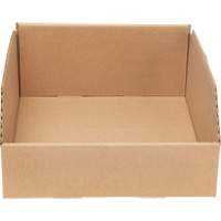 Boîtes profondes en carton ondul&eacute;, 9-3/4" la x 11-1/4" p x 4-1/2" h, Beige Cantin et fils