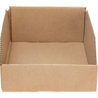 Boîtes profondes en carton ondul&eacute;, 8-3/4" la x 11-1/4" p x 4-1/2" h, Beige Cantin et fils
