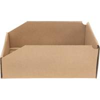 Boîtes profondes en carton ondul&eacute;, 8-3/4" la x 11-1/4" p x 4-1/2" h, Beige Cantin et fils