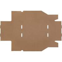 Boîtes profondes en carton ondul&eacute;, 8-3/4" la x 11-1/4" p x 4-1/2" h, Beige Cantin et fils