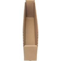 Boîtes profondes en carton ondul&eacute;, 2-7/8" la x 17-1/4" p x 4-1/2" h, Beige Cantin et fils