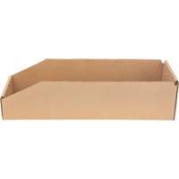 Boîtes profondes en carton ondul&eacute;, 5-3/4" la x 17-1/4" p x 4-1/2" h, Beige Cantin et fils