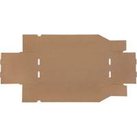 Boîtes profondes en carton ondul&eacute;, 7-3/4" la x 17-1/4" p x 4-1/2" h, Beige Cantin et fils