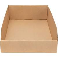 Boîtes profondes en carton ondul&eacute;, 11-3/4" la x 17-1/4" p x 4-1/2" h, Beige Cantin et fils