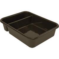 All-Purpose Compartmentalized Storage Tub, 5" H x 15" D x 20" L, Plastic, Brown Cantin et fils