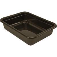 All-Purpose Flat-Bottom Storage Tub, 5" H x 17" D x 22" L, Plastic, Grey Cantin et fils