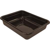 All-Purpose Flat-Bottom Storage Tub, 5" H x 15" D x 20" L, Plastic, Brown Cantin et fils
