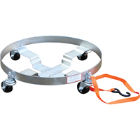 Multi-Tier Drum Dollies, Steel, 900 lbs. Capacity, 23-1/2" Diameter, Rubber Casters Cantin et fils