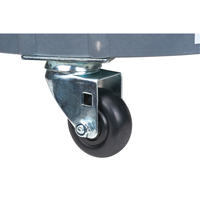 Socle roulant pour baril de confinement des fuites, 24,25" dia. X 7,625" h, Cap. de d&eacute;versement 1,5 gal. US Cantin et fils