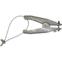 Static Grounding Clamp (GAT Series), Cast Aluminum Body Material, Brass Cup Point Material, 1 Isolated Cup Point Configuration, 1-1/4" Max. Opening Cantin et fils