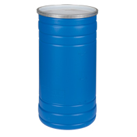 Polyethylene Drums, 15.5 US gal (12.91 imp. Gal.), Open Top, Blue Cantin et fils