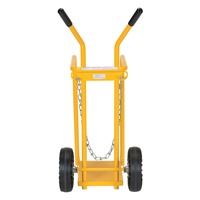 Chariot pour bouteille de gaz, Roues Caoutchouc moul&eacute;, Base de 9-13/16" la x 16" lo, 150 lb Cantin et fils